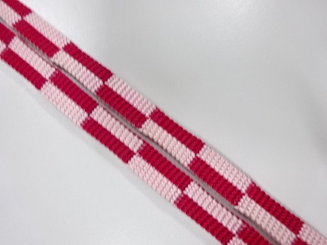  未使用品　正絹　帯留め用　手組三分紐